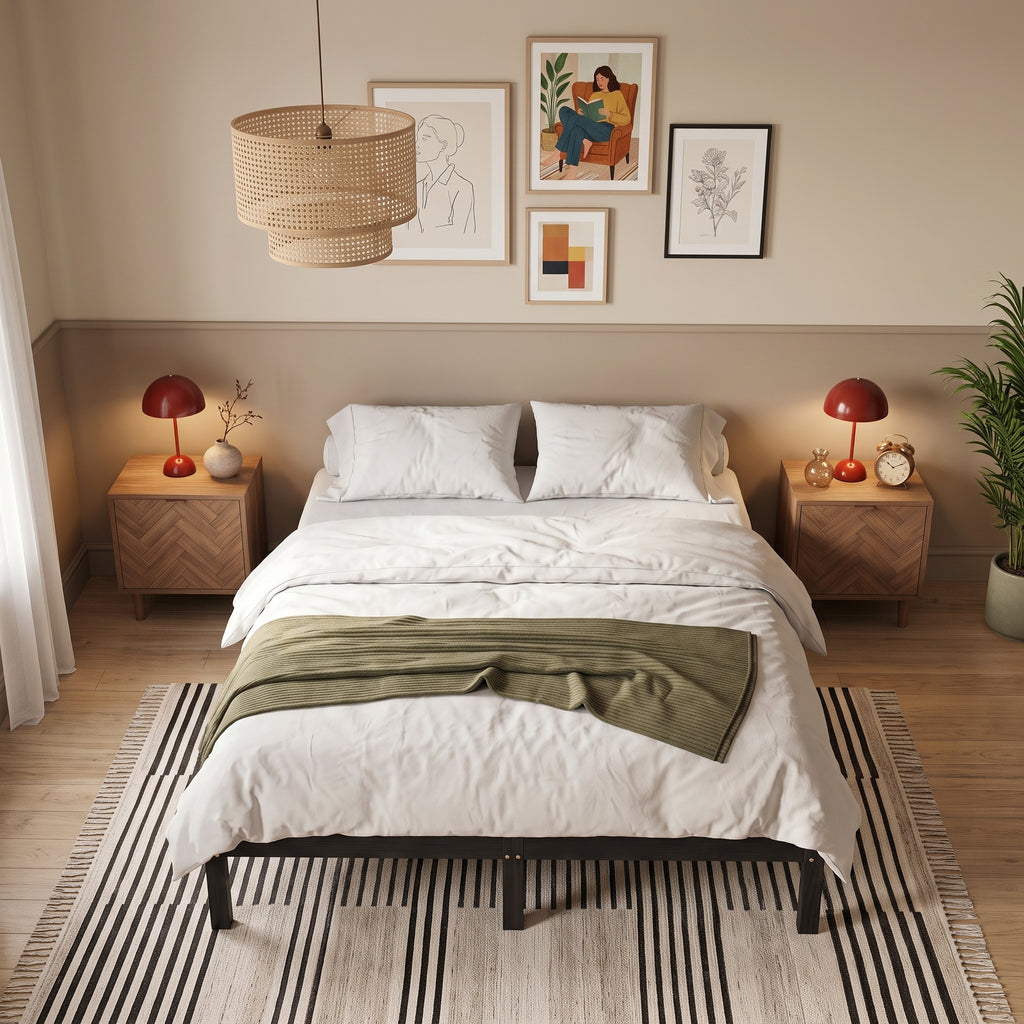 Sommier noir en bois | Legno