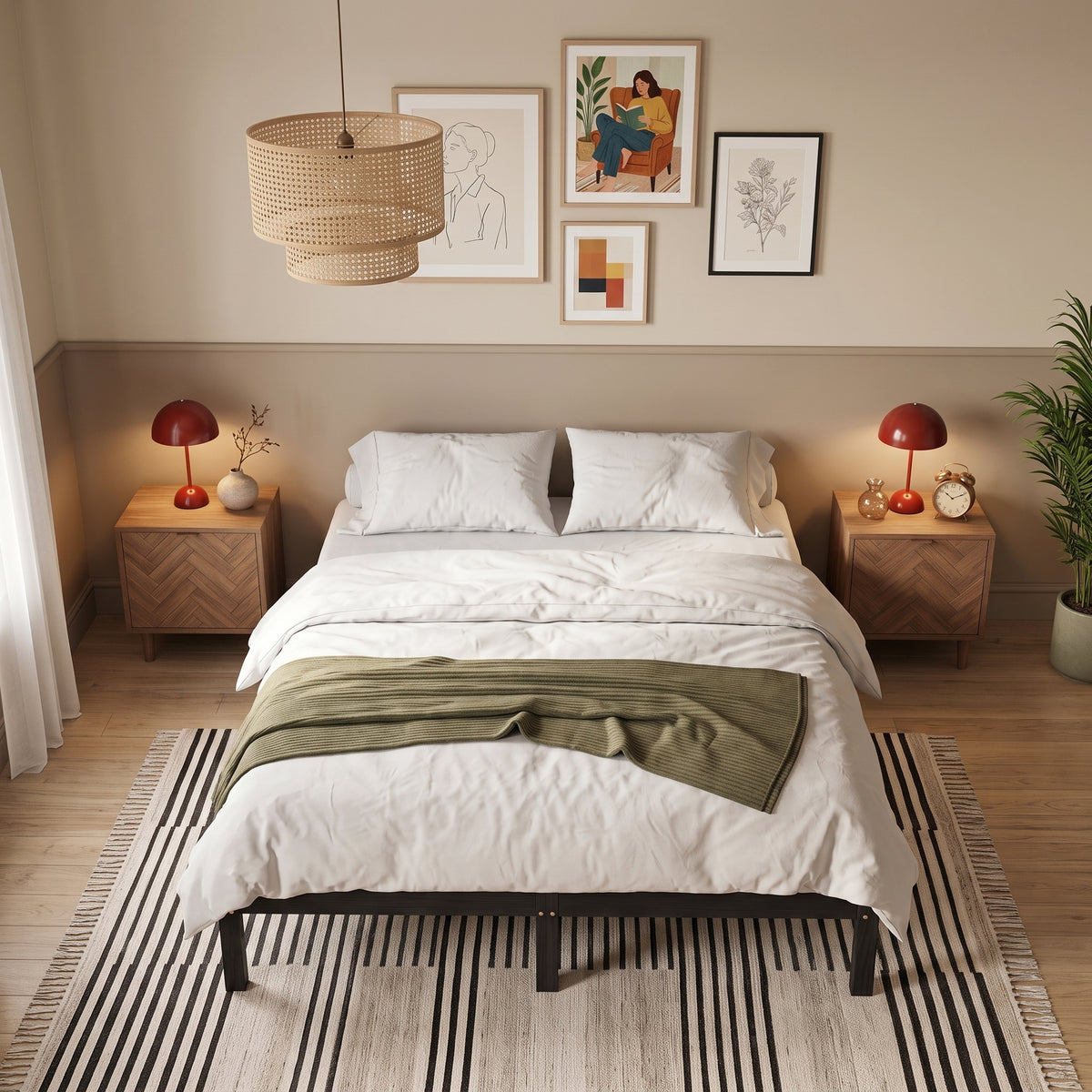Sommier noir en bois | Legno