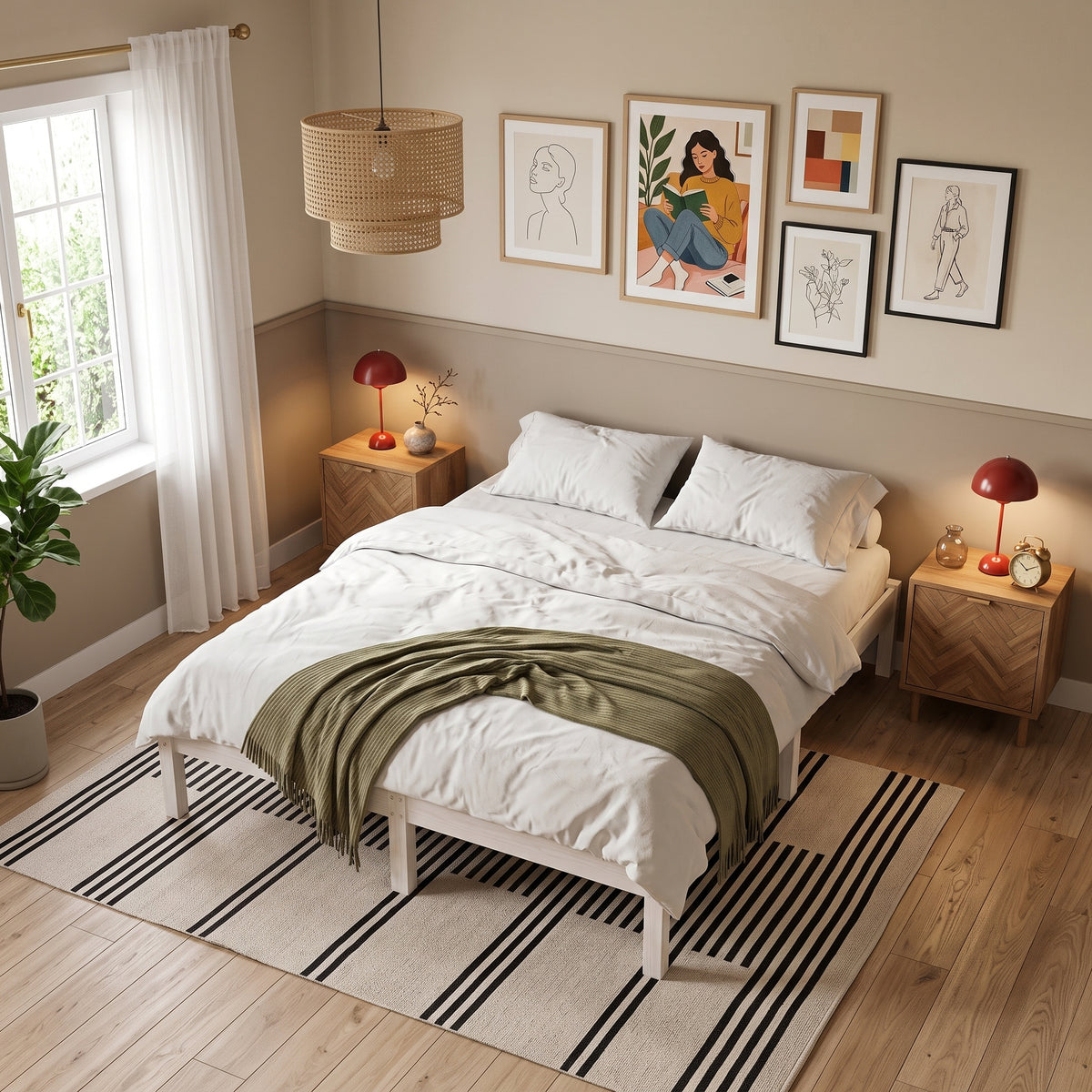 Sommier blanc en bois | Legno