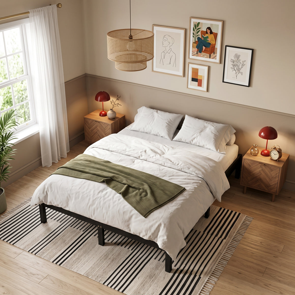 Sommier noir en bois | Legno