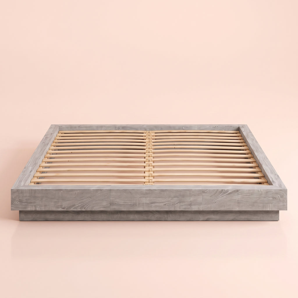 Sommier à lattes en bois gris | Nuvolo