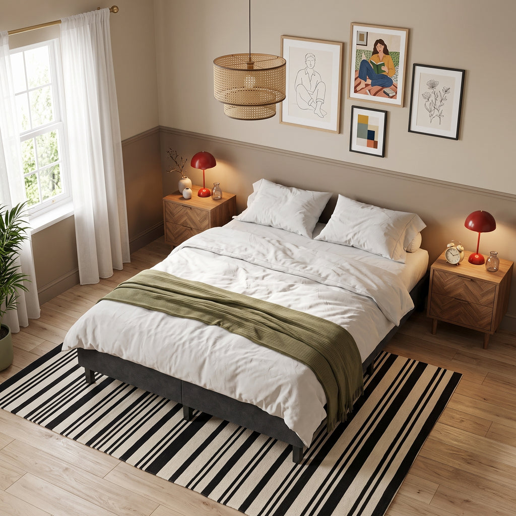 Sommier tapissier noir | Tela