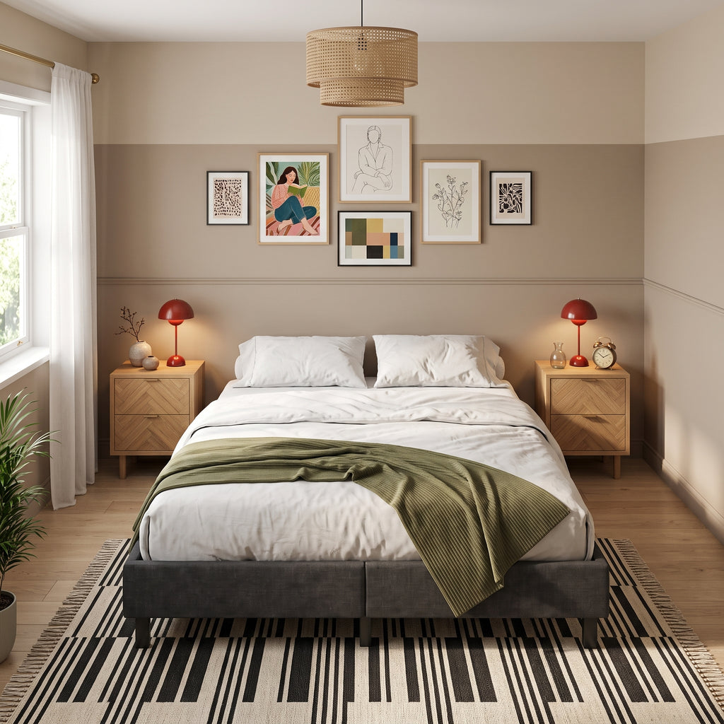Sommier tapissier noir | Tela