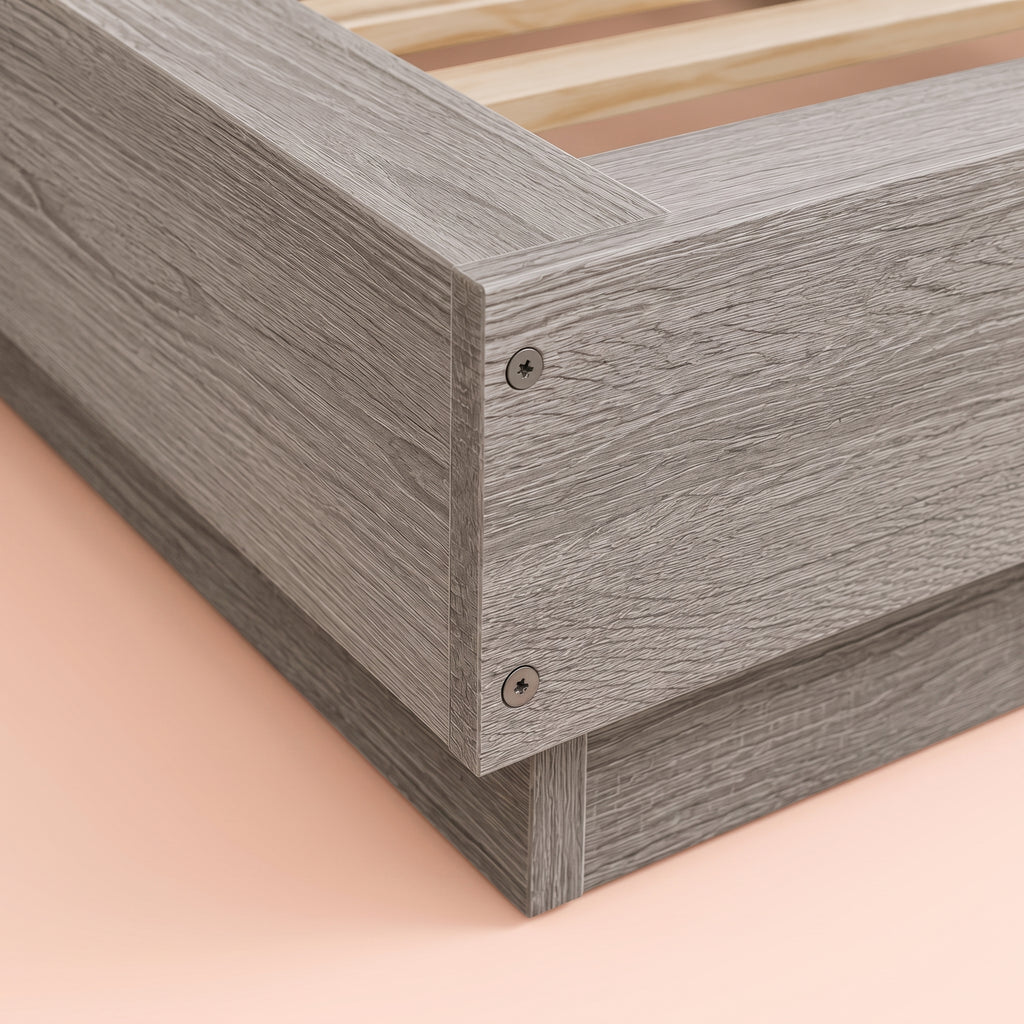 Sommier à lattes en bois gris | Nuvolo