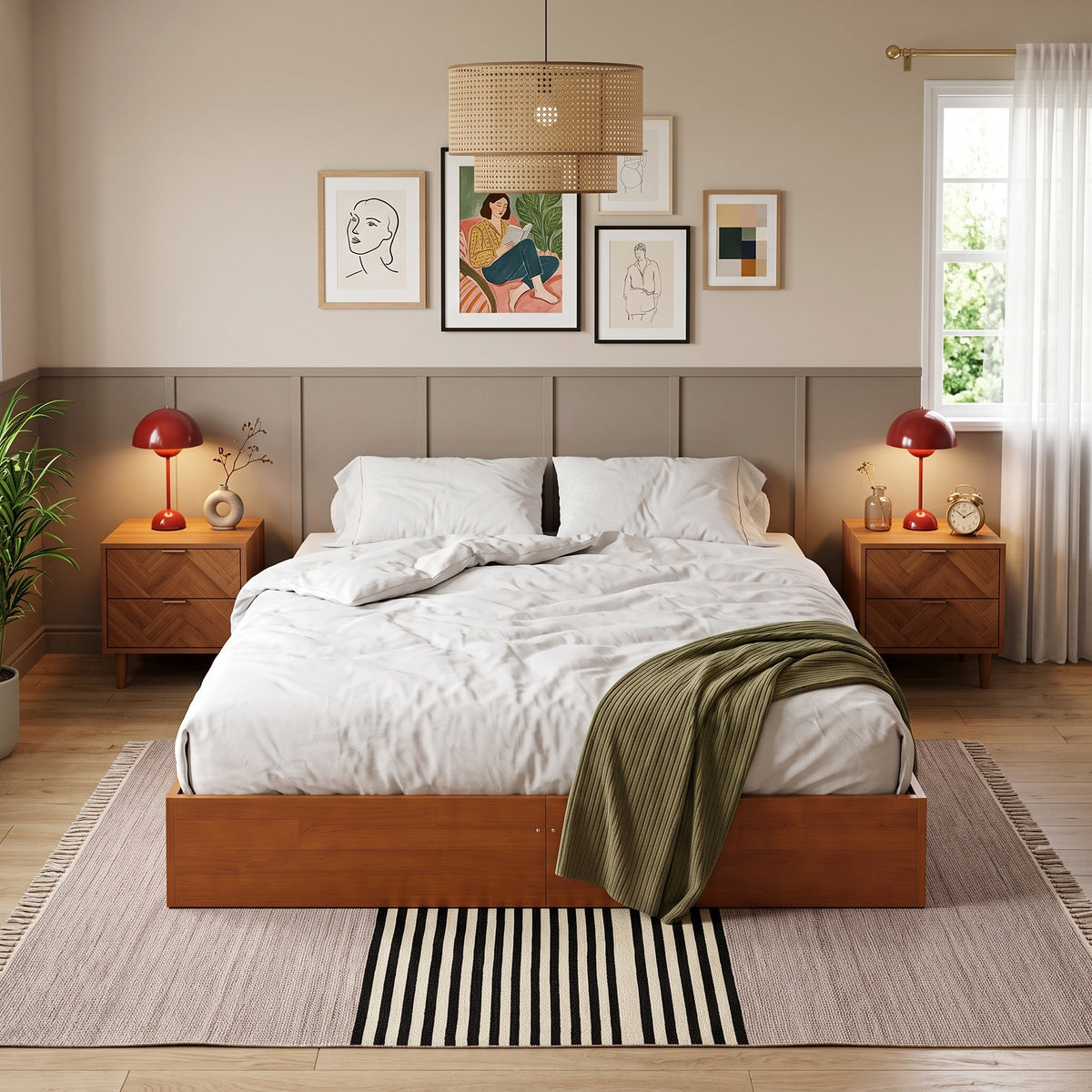 Sommier en bois marron | Sereno
