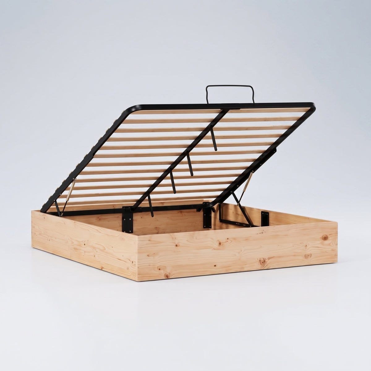 Lit coffre bois massif | Baule