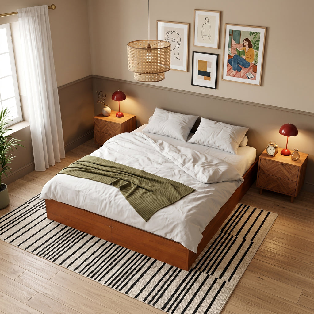 Sommier en bois marron | Sereno